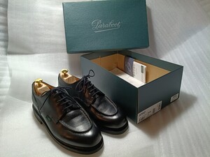 Paraboot Paraboot автомобиль n панель CHAMBORD/TEX NOIRE- LIS NOIR 7.5 чёрный черный джентльмен обувь кожа обувь кожа обувь made in France 710709