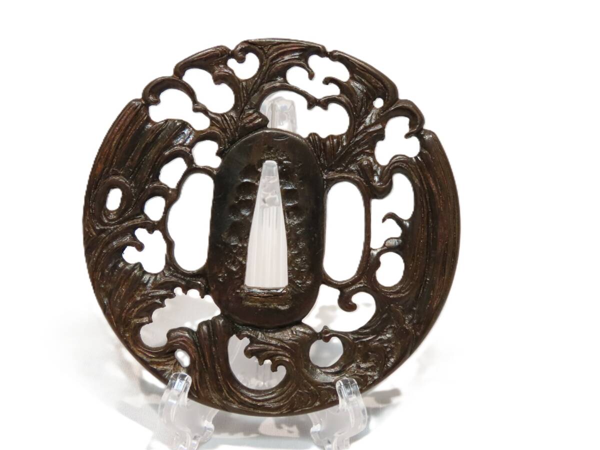 時代武具　鉄地鍔四点セット　時代物　鐔　97 時代武具鉄地鍔四点セット時代物鐔97