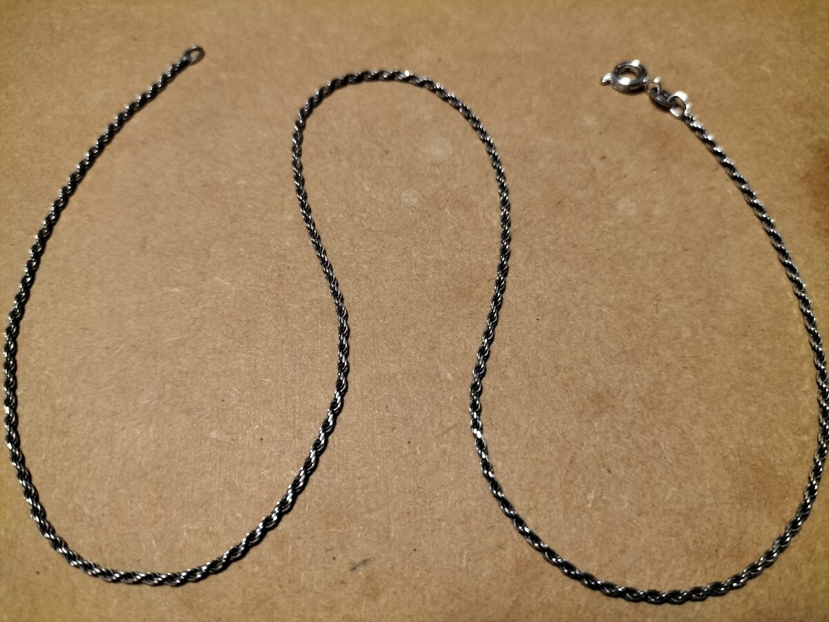 【美品】メキシカン調黒銀ウォレットチェーンネックレス ナバホ古着ビンテージパール 12mm- NAVAJO SILVER925 CHAIN NECKLACE50 | ROSETTAPRAYER