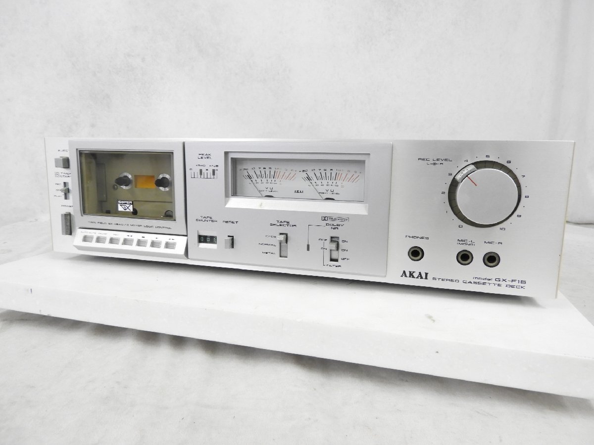 【ジャンク】再生動作確認済 AKAI カセットデッキ GX-F15 AKAI カセットデッキ GX-F15 - メルカリ