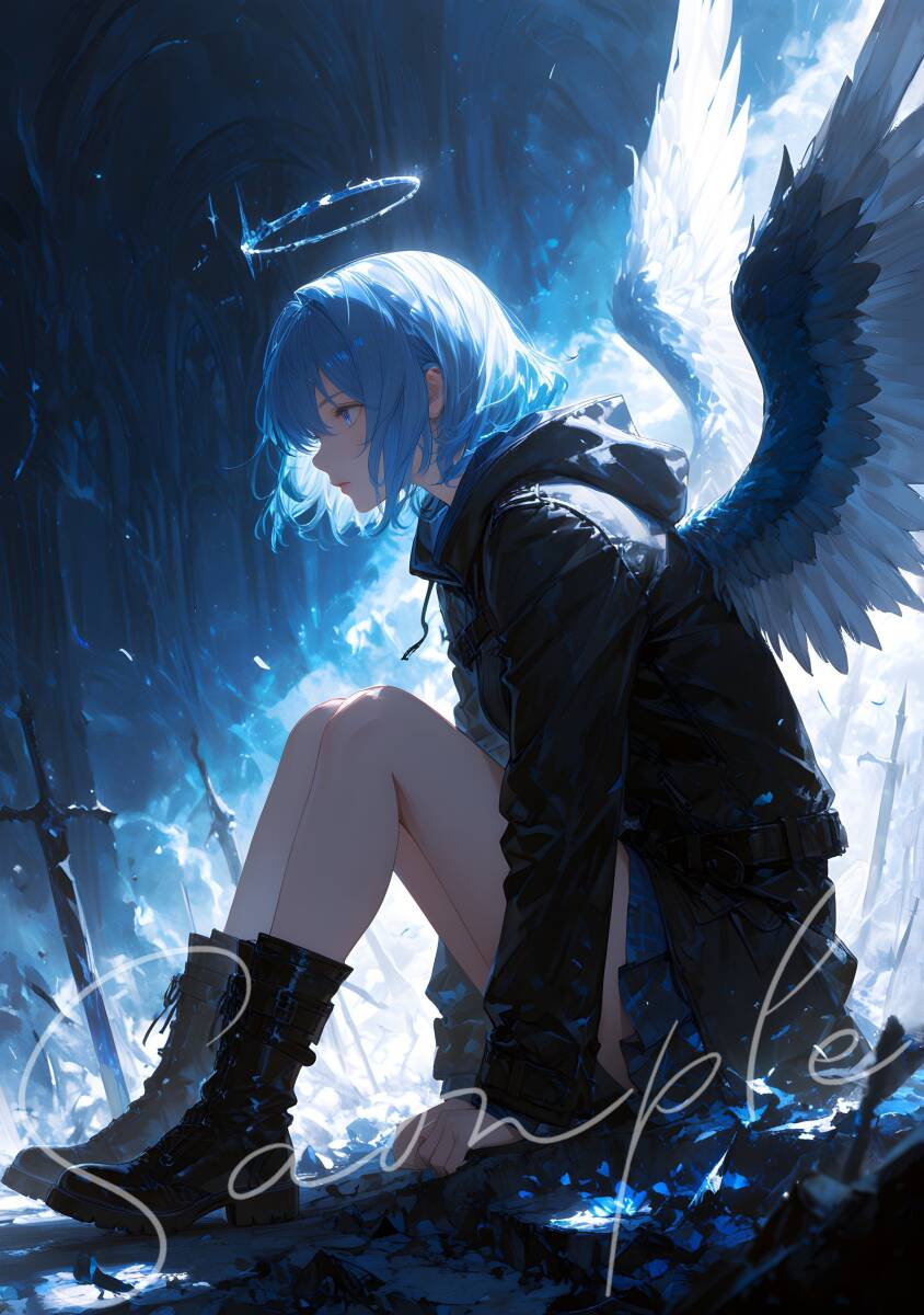 (名探偵コナン　毛利蘭)アニメ/ポスター/同人/イラスト/AI/高精細ポスター/ブロマイド 4枚セット Bibian 比比昂- 1599 名探偵コナン毛利蘭同人ポスターA4 高画質印刷美