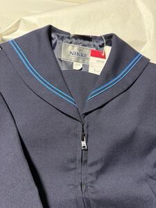 NIKKE ニッケ 女子中学生制服 セーラー服 未使用品 女子学生服 カブリセーラー服 冬服 高校 伊興中 校章サイン ケース ユニフォーム