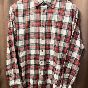 MADE IN ITALY製 DSQUARED2 チェック柄 長袖フランネルシャツ レッド×ホワイト×ブラック 36サイズ ディースクエアード イタリア製 赤 白