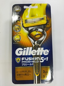 Gillette ジレット フュージョン5 プロシールド 本体 ホルダー+替刃2個入 極薄5枚刃 フレックスボール 髭剃り カミソリ y10806-1-HB5