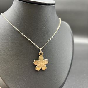 【Tiffany&Co 】ティファニー ◆ GO WOMEN 2015 ネックレス ペンダント トップ付き フラワー シルバー AG925 保存袋・箱付き KM250912-002