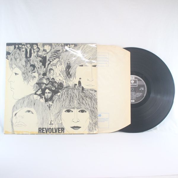 英LP The Beatles REVOLVER UK盤 英国盤 Stereo ステレオ リボルバー ジャケットに破れ有 ザ・ビートルズ