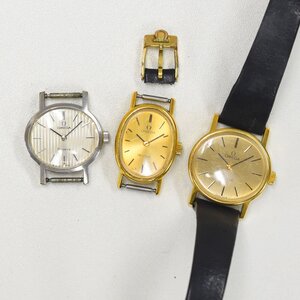 1円 可動品 腕時計 3本 オメガ 機械式 手巻き レディース まとめて 同梱不可