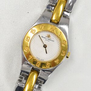 1円 可動品 腕時計 ボーム&メルシェ BAUME & MERCIER リネア MV045203 クォーツ レディース 同梱不可