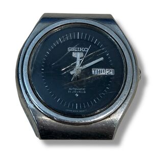 【60】250901-4258-1001 TY300【1000円スタート】SEIKO セイコー5 6319-8040 自動巻き デイデイト 文字盤ブラック フェイスのみ 稼働品