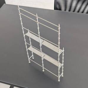 送料無料☆プラモデル☆未組立1/20クサビ緊結式足場模型☆レジン製☆入門セット難易度★★☆☆2スパン2段☆組立説明動画あり☆