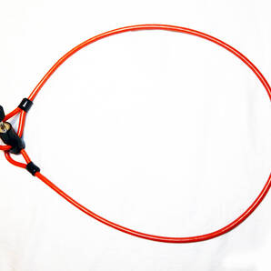 ワイヤーロック シリンダーロック シリンダー鍵■レッド 赤■100cm 1m■サギサカ SAGISAKA.COM ■中古