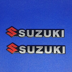 アウトレット S SUZUKI 3D ステッカー 2枚SET/ 旧車 GS GSX スズキ 送料無料