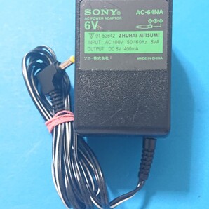 送無即 SONY ACアダプタ AC-64NA DC6V400mA ポータブルCDプレーヤー MD WALKMAN等用(対応IFT-R10 PZ-150 CCD-PC1M MZ-R50等)管72