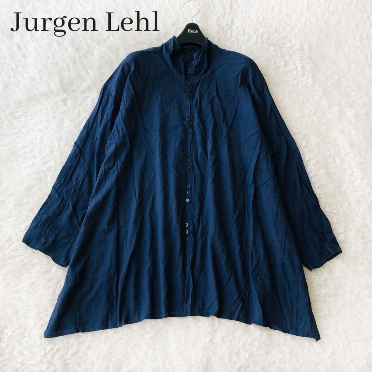 【超希少】ババグーリ インド綿 総柄 長袖シャツ ヨーガンレール コットン ヨーガンレール ババグーリJURGEN LEHL Babaghuri コットン花