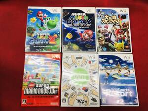 スーパーマリオギャラクシー 1 2 ニュースーパーマリオブラザーズ 大乱闘スマッシュブラザーズ 即購入! 6本 セット オマケ付