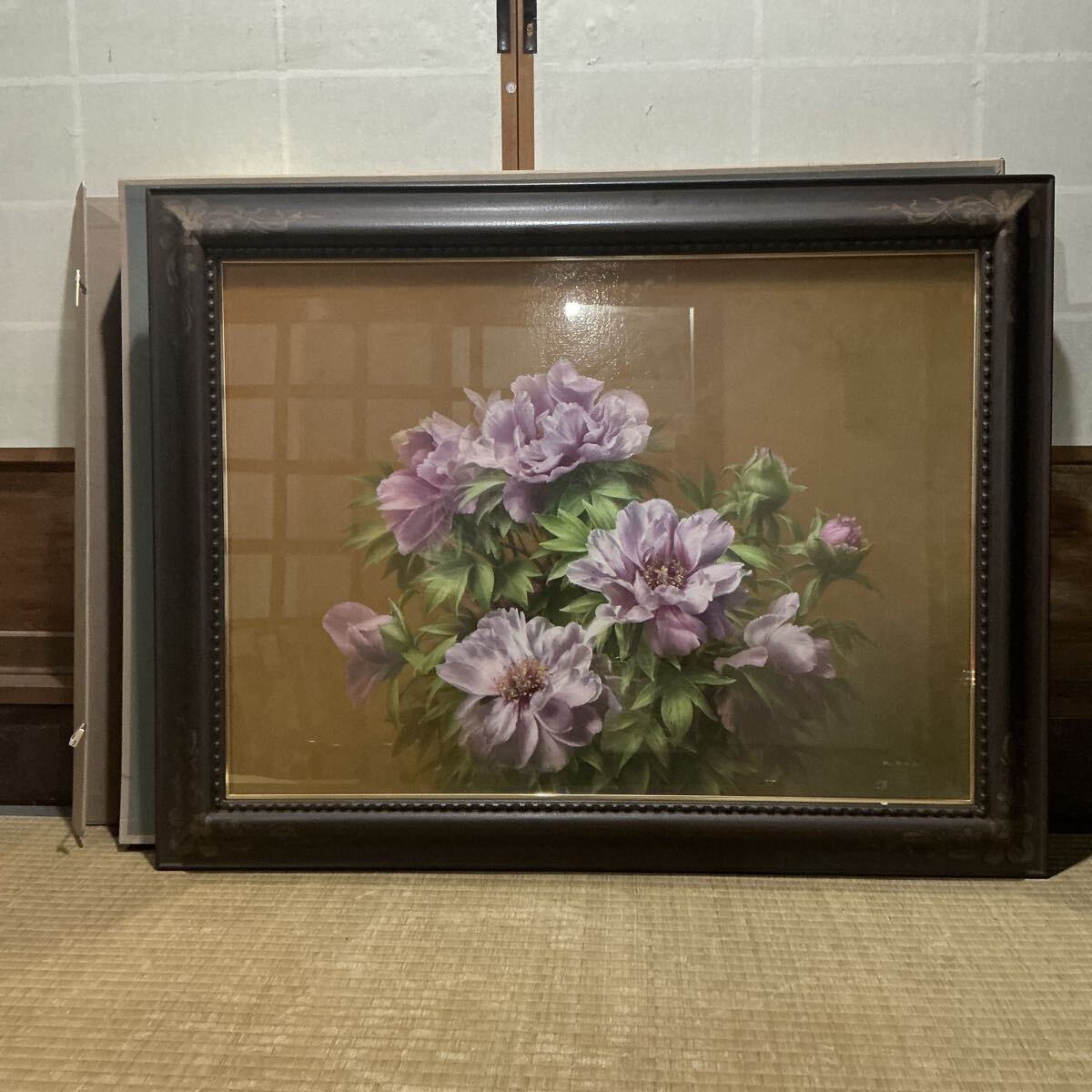 土井邦晃 「花」 超希少画集より、新品額装付 土井邦晃、花、希少画集画、新品額装 土井邦晃 「花」 超希少