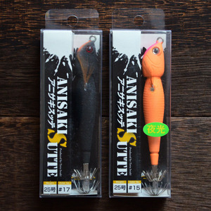 アニサキス アニサキスッテ 25号 Anisakis オレンジ ブラック 2点セット イカメタル