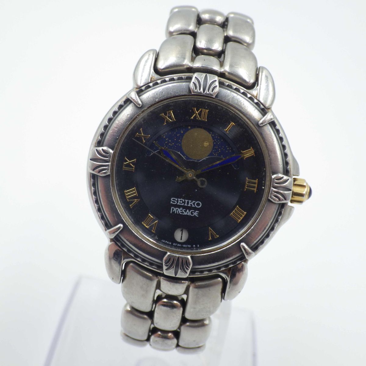 66【希少】セイコー メンズ　時計　プレサージュ　ムーンフェイズ　クロノグラフ 66【希少】SEIKO 時計プレサージュムーンフェイズメンズクロノグラフ