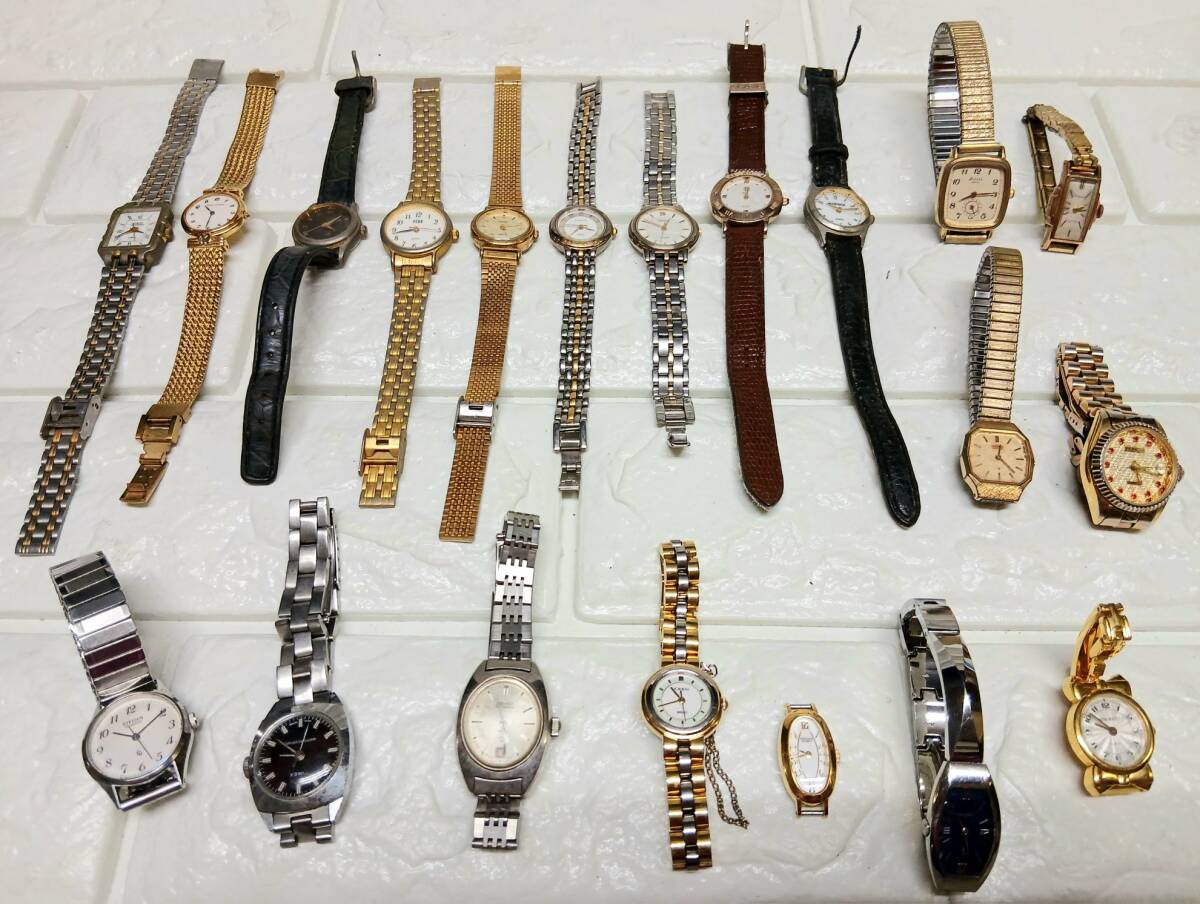 腕時計 まとめ売り 大量 39点メンズ レディース ジャンク品 Yahoo!オークション -「時計 ジャンク まとめ」の落札相場・落札価格