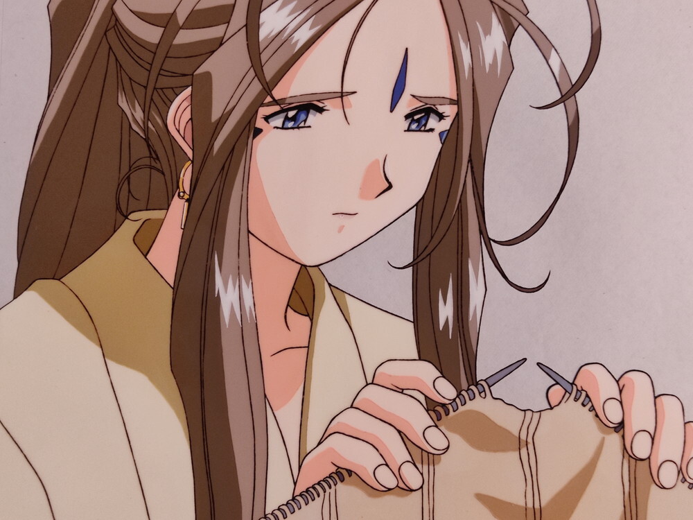 セル画　劇場版 ああっ女神さまっ　キスシーン 　ベルダンディー　セレスティン セル画 劇場版 ああっ女神さまっ キスシーン ベルダンディー