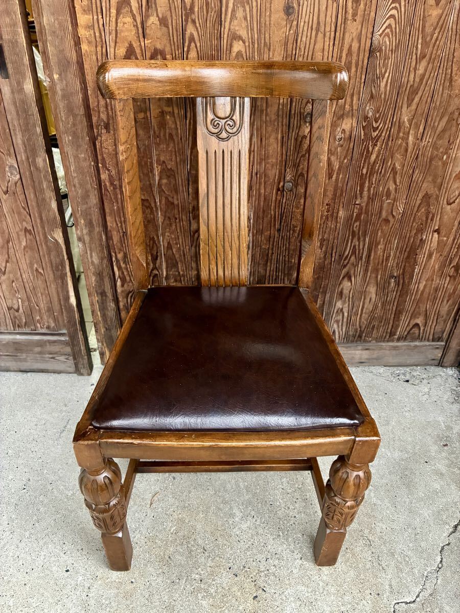 かしわ　アンティーク　ダイニングチェア　状態良い　最安値 12065_thumbnail.jpg