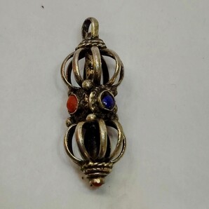 スターリングシルバー銀製925ペンダントヘッドネックレス PH直径36高53mm 重さ11.7Gm メンズレディース太陽神アポロアミュレット御守丸開運