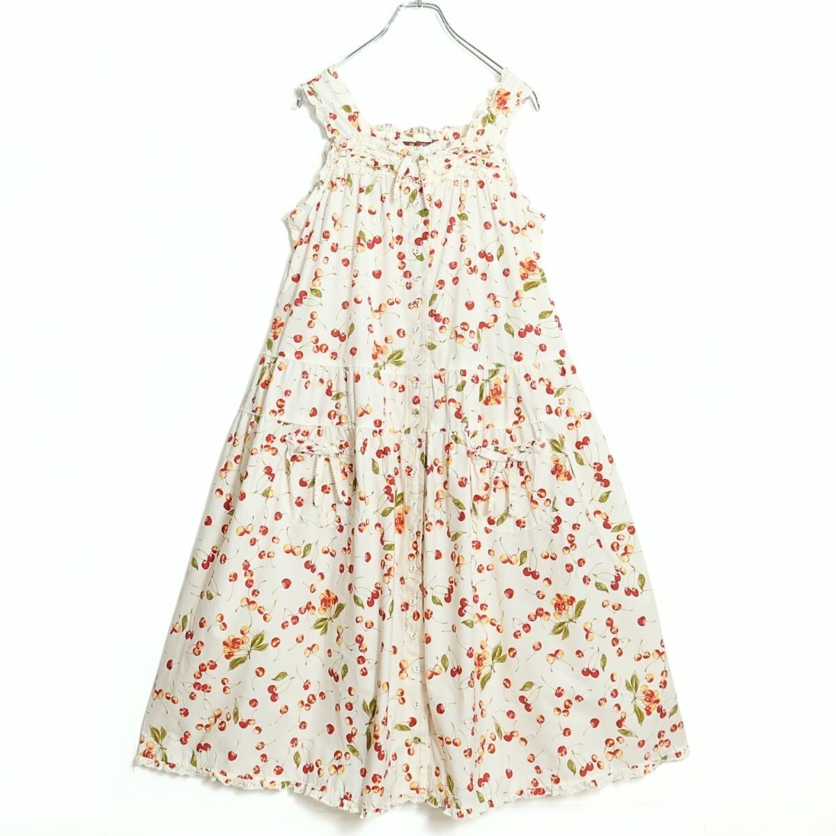 値下げ❗️ピンクハウス　花束ワンピース　未使用美品 セール】 コスモスプリントミディワンピース （ロング・マキシ丈