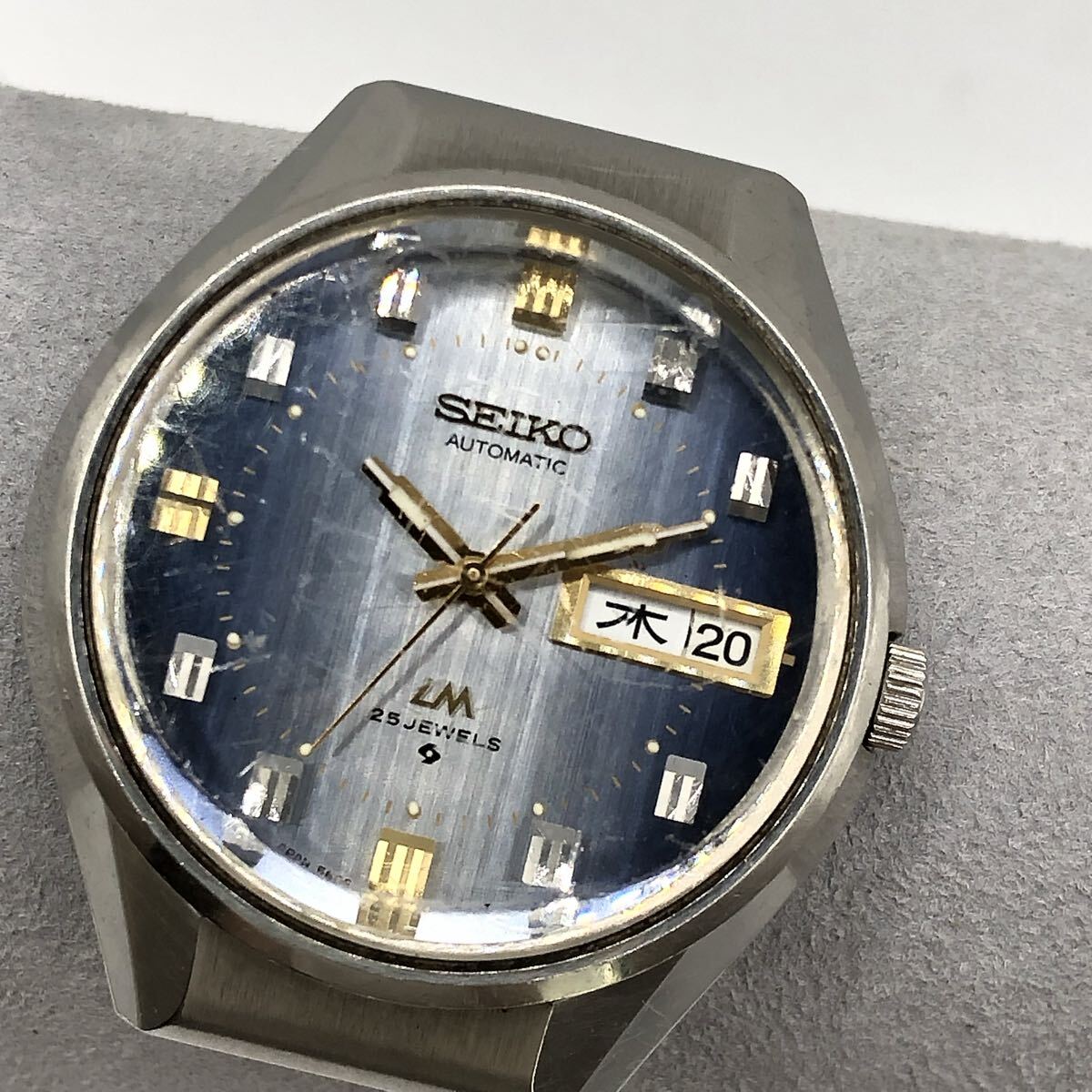 【稼働】セイコー ロードマチック 腕時計 自動巻き 25石 ローマン デイデイト 稼働】セイコー ロードマチック 腕時計 自動巻き 25石 ローマン