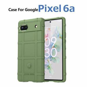 Google Pixel 6a ケース グリーン アーミー