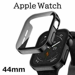 Apple Watch ケース カバー フラット 44mm ブラック