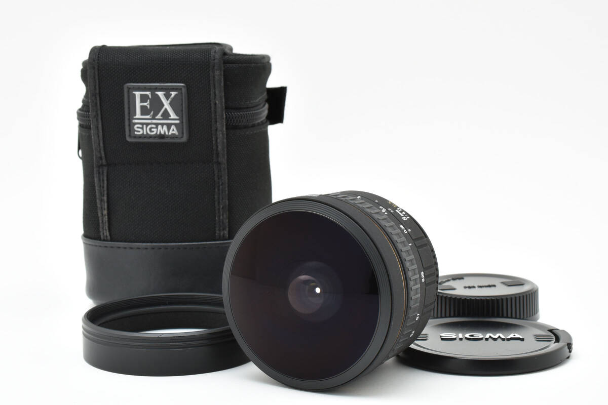 【美品】 SIGMA 8mm F4 EX フィッシュアイ　ニコンマウント 美品】 SIGMA 8mm F4 EX フィッシュアイ ニコンマウント シグマ