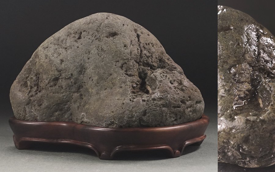 山形水石 木製台座付き Yahoo!オークション -「水石 山形」の落札相場・落札価格