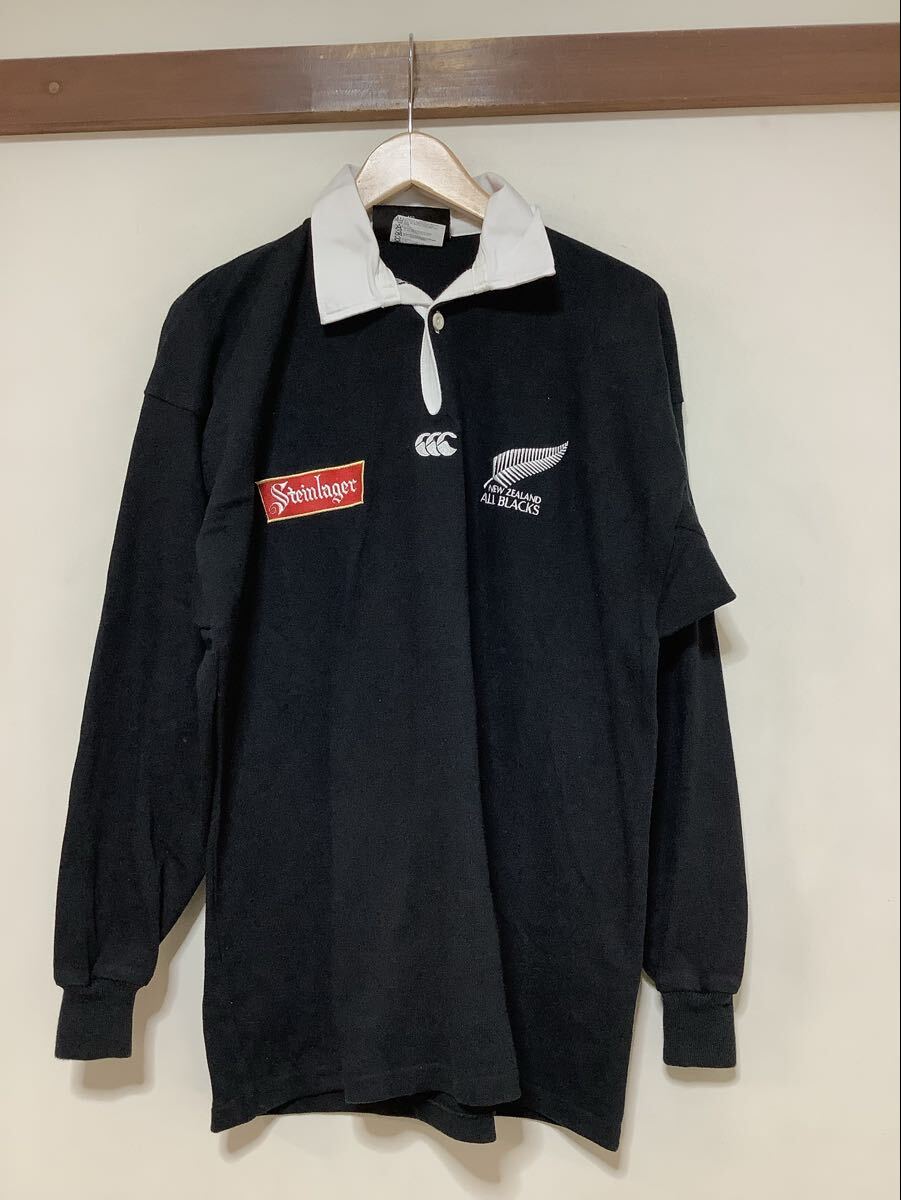 90s CANTERBURY ラガーシャツ オールブラックス ユニフォーム 90s CANTERBURY ラガーシャツ オールブラックス ユニフォーム