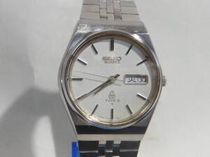 SEIKO TYPE2 QUARTZ カレンダー/曜日付き 動作品 メンズ用 7546-7000