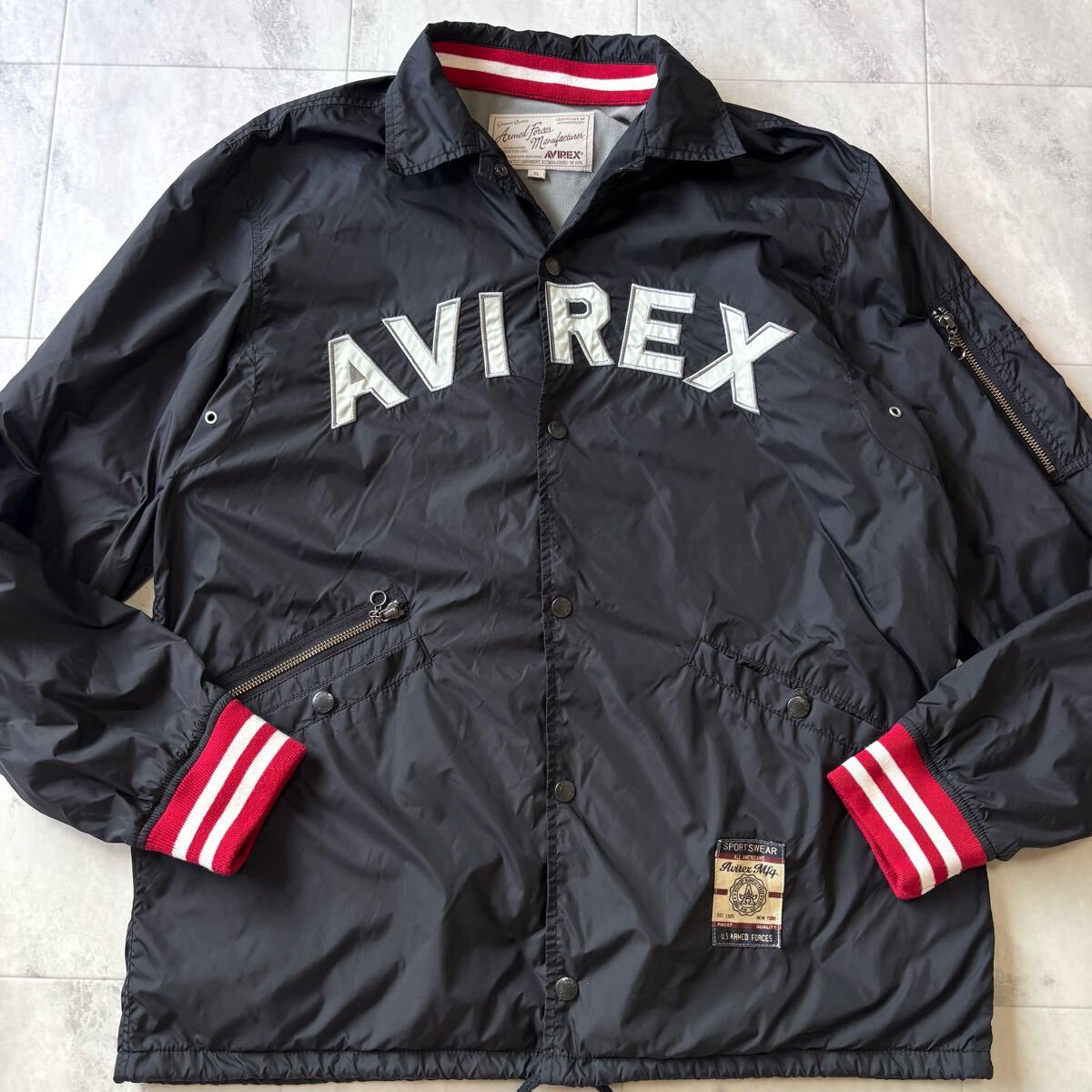 未使用 AVIREX オーバーディティール コート size XL チャコール 783-4152003_5.jpg