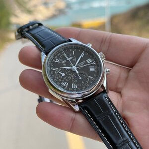 Longines ロンジン Master Collection Moonphase 腕時計 メンズ ウォッチ 自動巻き 42mm 紳士 黒文字盤 L2.773.4.51.8