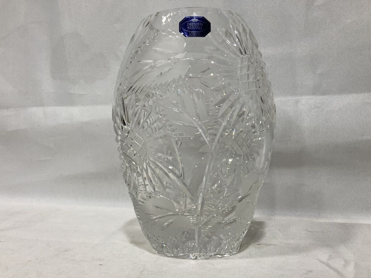 花瓶 フラワーベース 花器 ドイツ製 ドレスデンクリスタル 花 ドイツ製 ドレスデンクリスタル 花瓶 フラワーベス - メルカリ