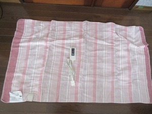 送料込 中古 YUASA ユアサ 洗える電気敷毛布 YCB-401L 約140×80cm 通電確認済