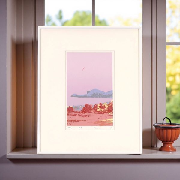 ☆本間武男☆「 かもめ Ⅴ 」シルクスクリーン　半切サイズ　未使用！ Yahoo!オークション -「本間武男」(シルクスクリーン) (版画)の