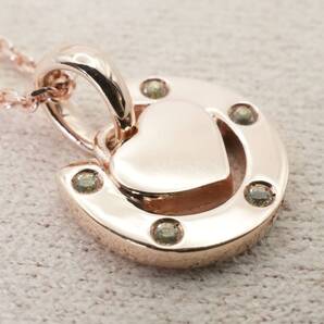 美品 セリーヌ 馬蹄 ホースシュー ストーン ネックレス/25-1372S