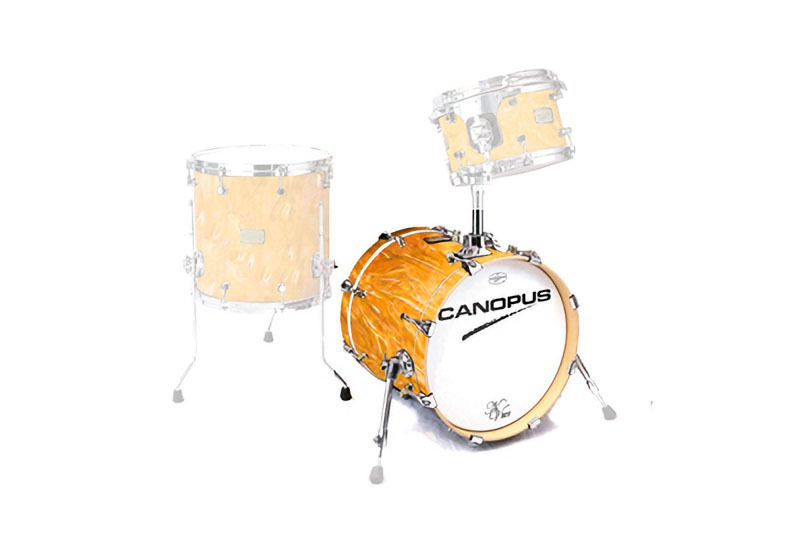 CANOPUS NV60M1 14x16 Bass Drum Marmalade Swirl Wrap