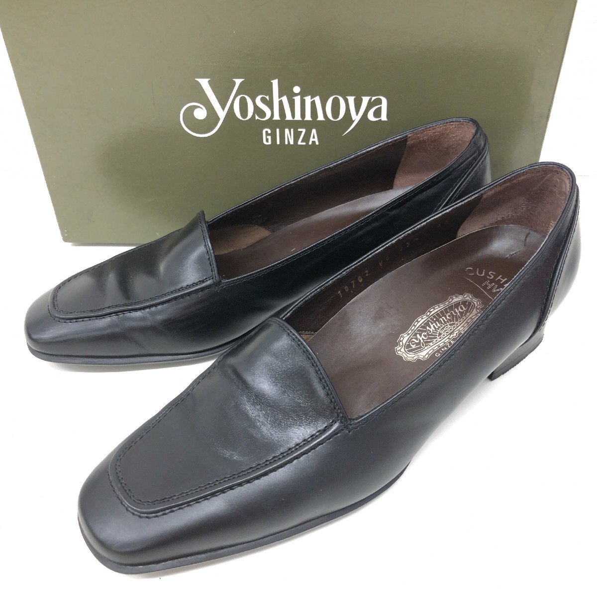 【新品未使用】銀座ヨシノヤ　低ヒールローファー 銀座ヨシノヤ> クッション性のあるローファー✨✨ | 婦人靴