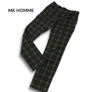 MK HOMME MICHELLE CLAN HOMME осень/зима Stretch★ Checked Slim Cargo Pants Sz.46 Mens