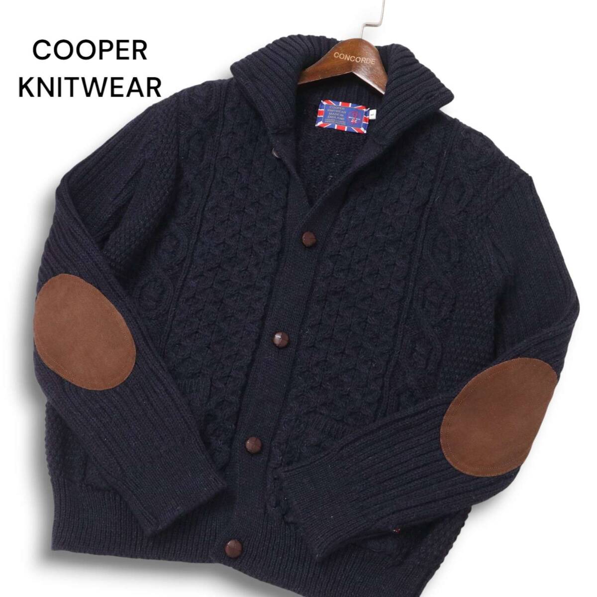 Yahoo!オークション -「エルボーパッチ カーディガン