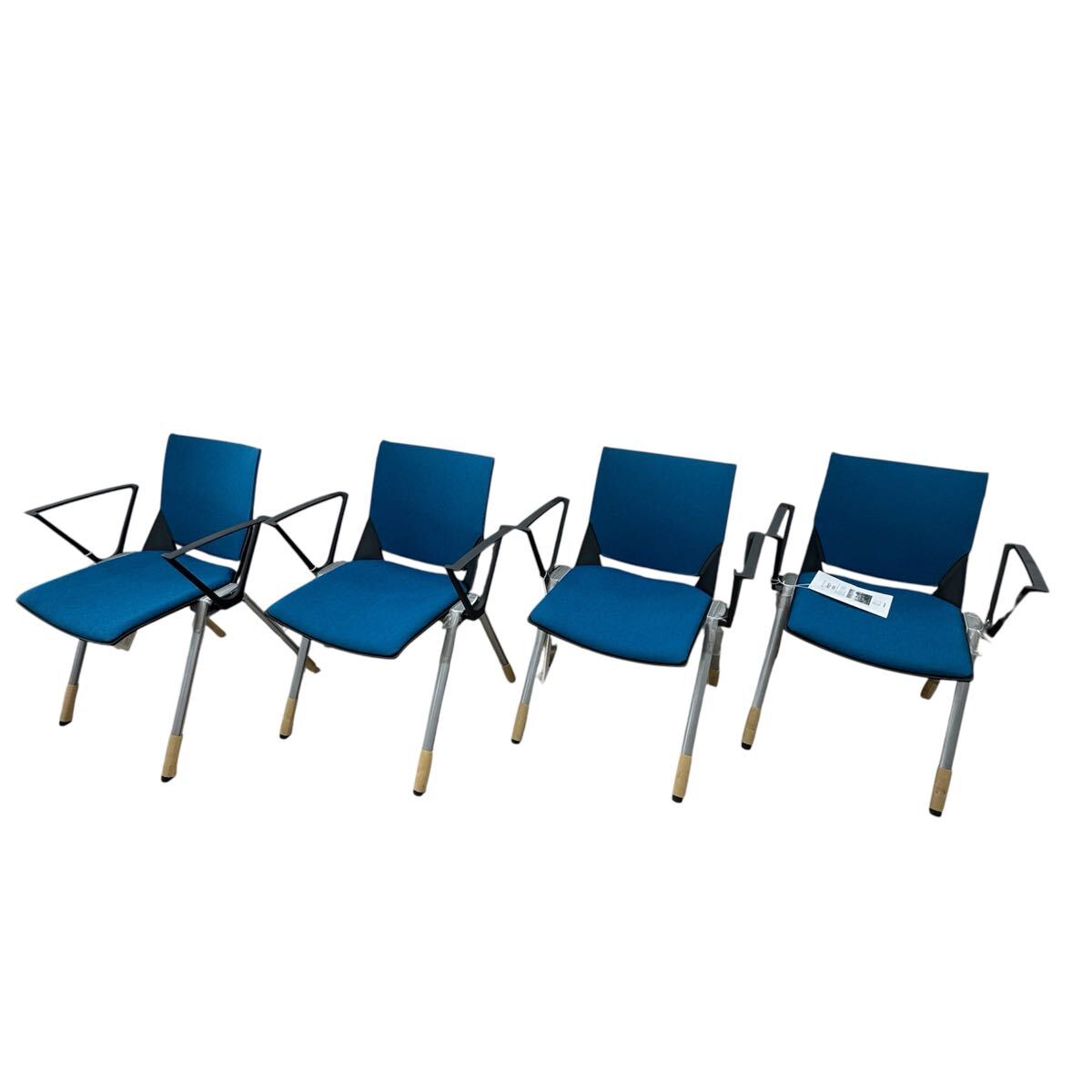 ☆新品 オカムラ アレグロ スタッキングチェア 4脚セット ミーティングチェア 