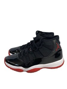 NIKE◆AIR JORDAN 11 RETRO/エアジョーダン11レトロ/ブラック/378037-061/25.5cm/B