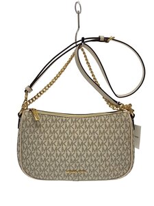 MICHAEL KORS◆ショルダーバッグ/PVC/WHT/総柄/35F4G1QC6B