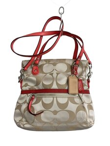 COACH◆2wayショルダーバッグ/-/CRM/総柄/99999