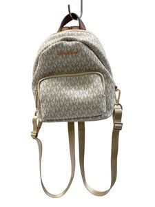 MICHAEL KORS◆リュック/レザー/WHT/モノグラム/IM-2102