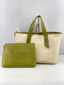 CHARLES&KEITH◆トートバッグ/キャンバス/GRN